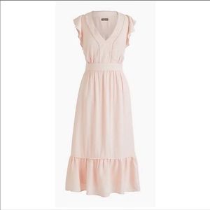 NWT Pretty in Pink. J.Crew Point Sur Ruffle Dress